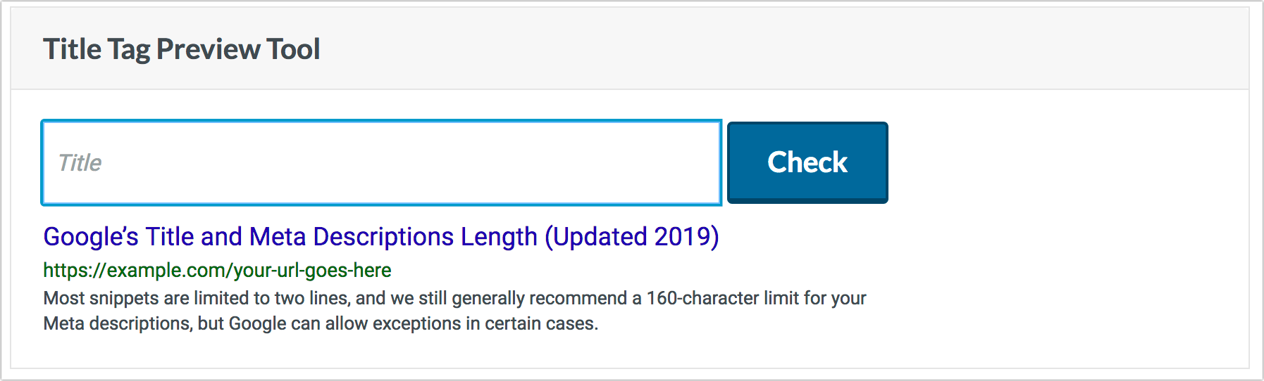 HTML Title Element: How to SEO Your Page Title Tag 4 Moz's Title Tag Preview tool