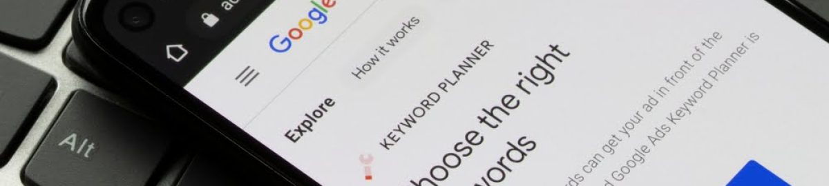 Example of Google ads on a mobile phone screen.